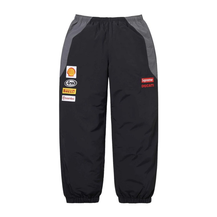 Limitowana Edycja Czarny Track Pant Supreme