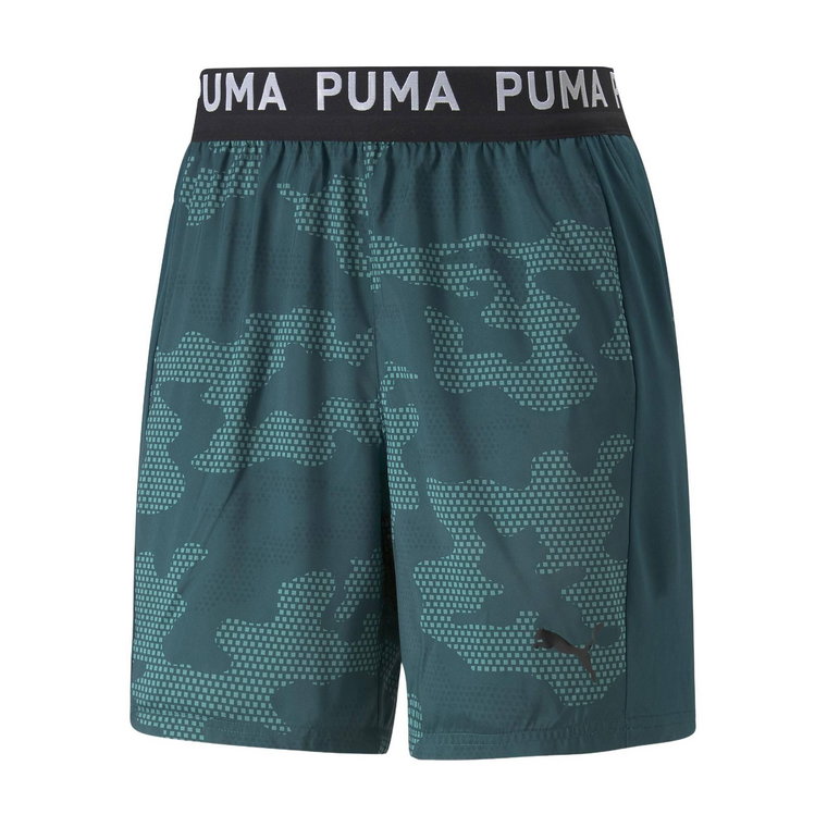 Spodenki fitness męskie PUMA Train Off Season AOP Woven 7"