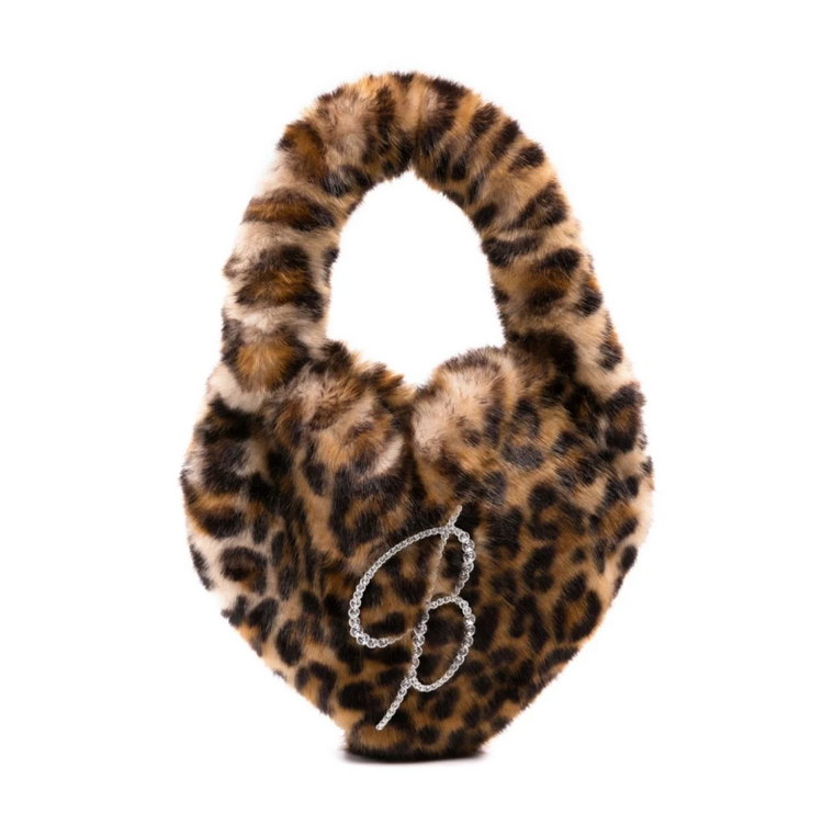 Torba z wzorem leoparda i motywem serca Blumarine