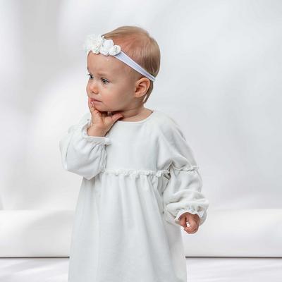 Jamiks sukienka dziecięca kolor biały midi rozkloszowana