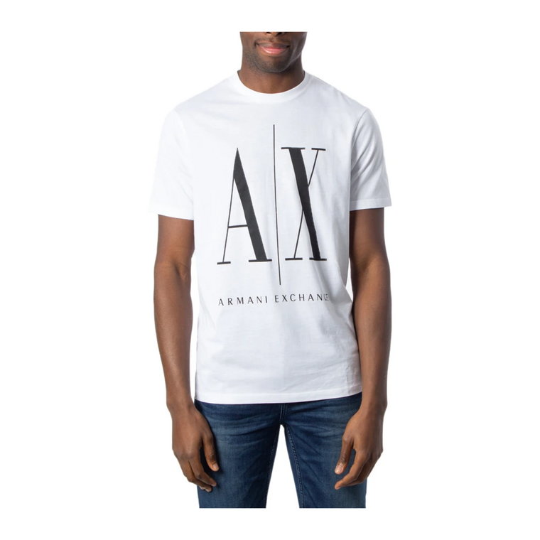 Stylowa koszulka Logo AX dla mężczyzn Armani Exchange