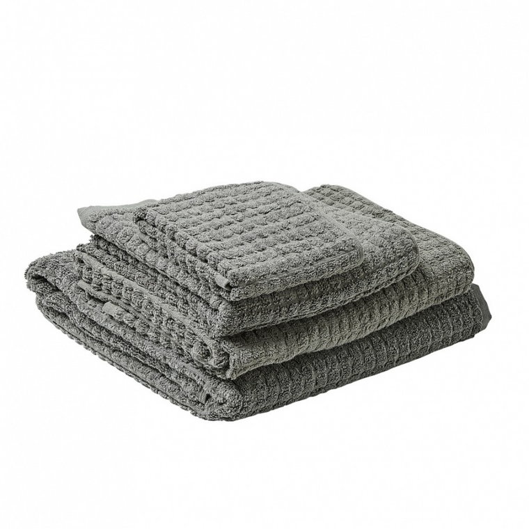 Komplet 4 ręczników bawełniany szary ATAI kod: 4251682258609
