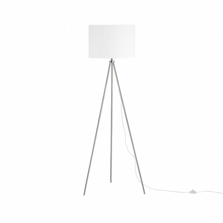 Lampa stojąca chromowano-biała 148 cm Sedici BLmeble kod: 4260602370185