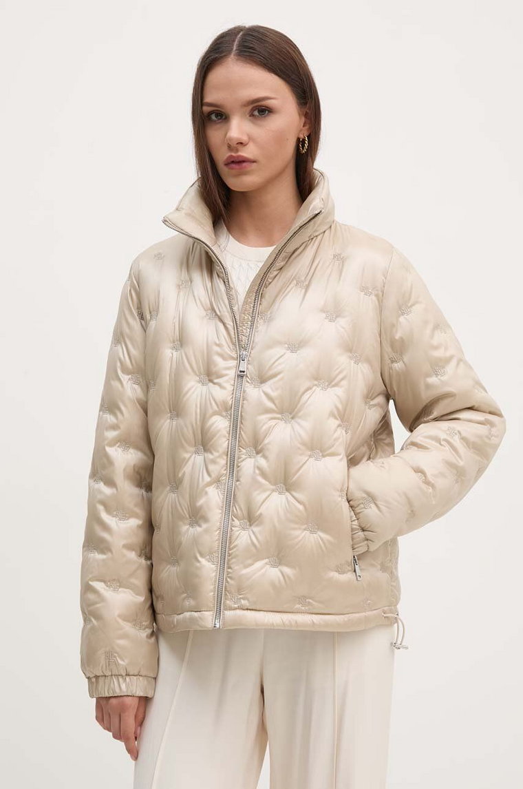 Lauren Ralph Lauren kurtka puchowa damska kolor beżowy zimowa 297951269
