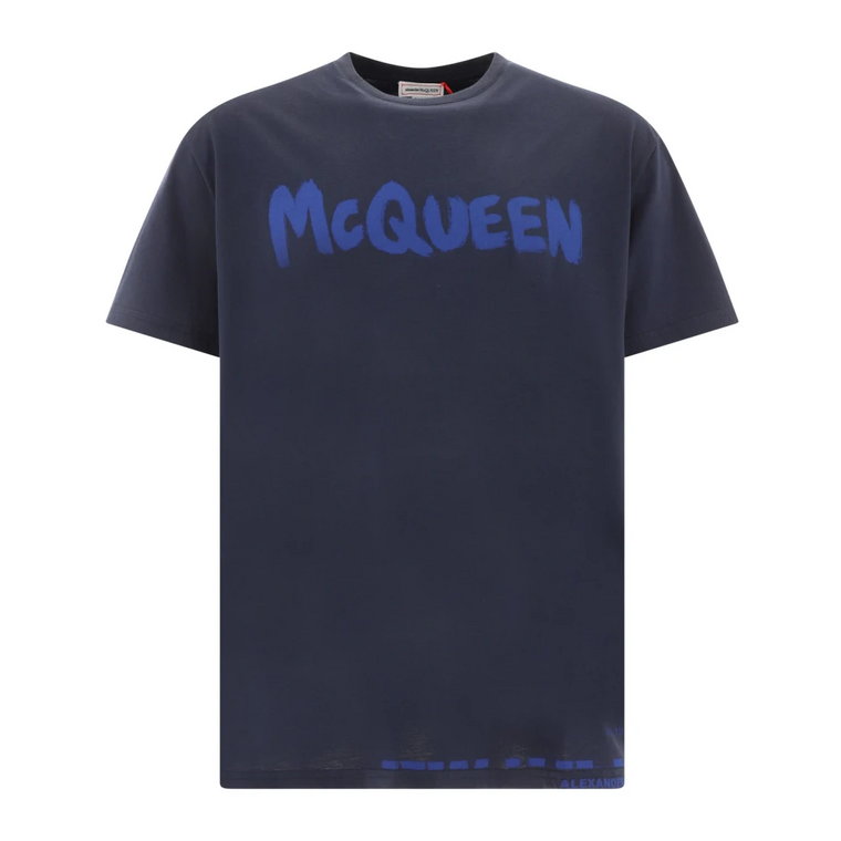 Koszulka z graffiti McQueen Alexander McQueen