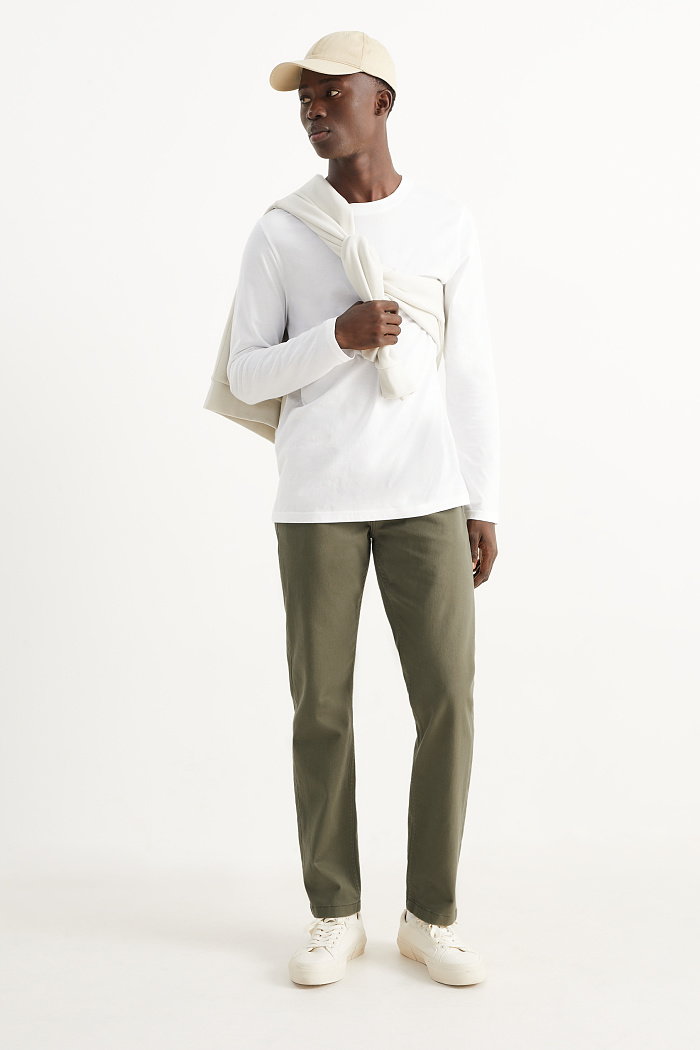 C&A Spodnie-slim fit, Zielony, Rozmiar: W32 L32