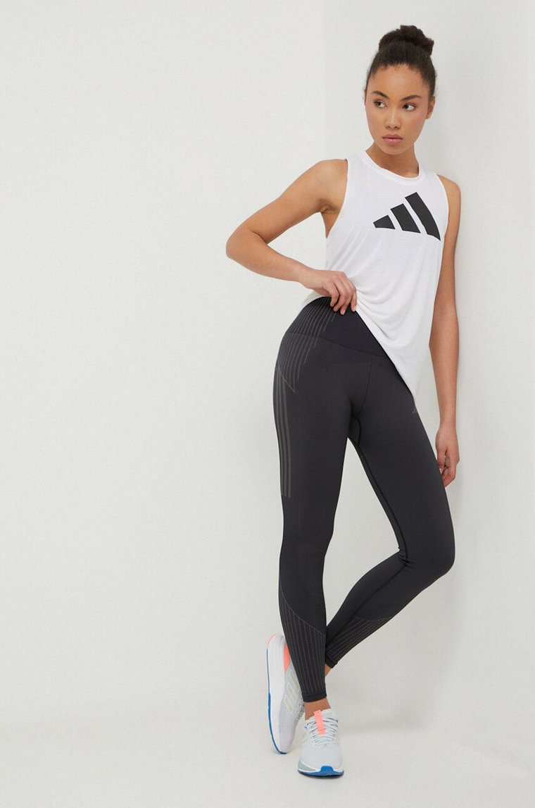 Seamless leggins rib Legginsy damskie Gabriella czarny