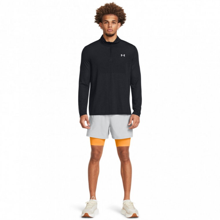 Męskie spodenki do biegania Under Armour UA Launch 5'' 2-in-1 Short - szare