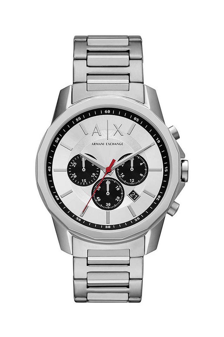 Armani Exchange zegarek męski kolor srebrny