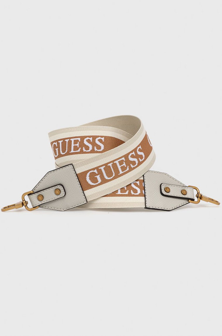 Guess pasek do torebki damski kolor beżowy SWWB86 74730