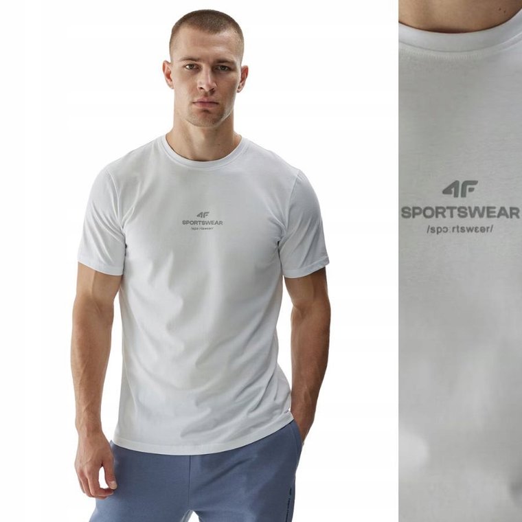 Koszulka Męska 4F T-shirt Podkoszulek Bluzka Sportowa Na Co Dzień