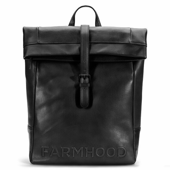 Farmhood Memphis Plecak Skórzany 41 cm Komora na laptopa black