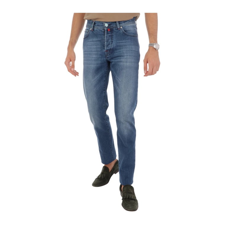 Spodnie dżinsowe slim fit casual Kiton