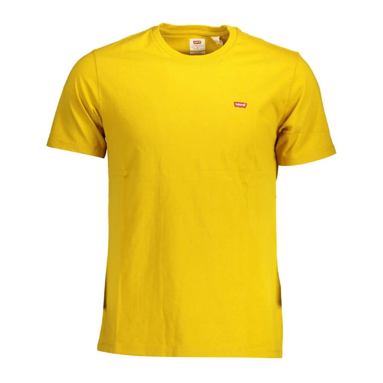 Żółta Bawełniana Koszulka z Logo Levi's