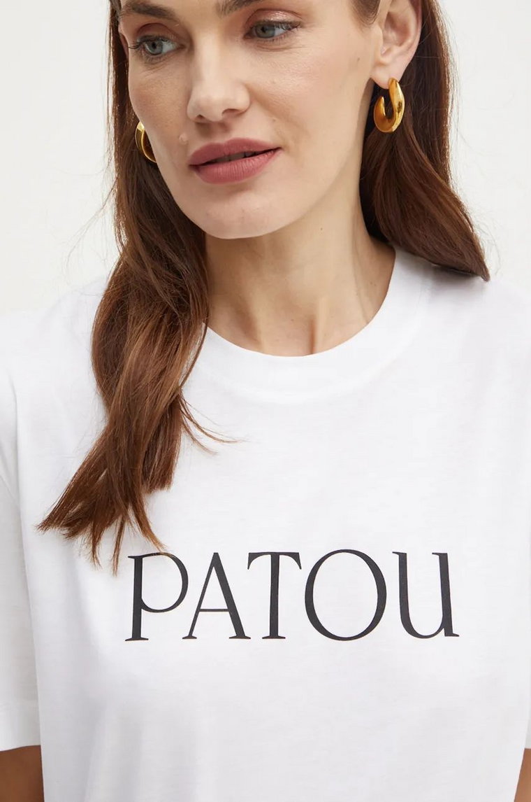 Patou t-shirt bawełniany damski kolor biały JE0299999