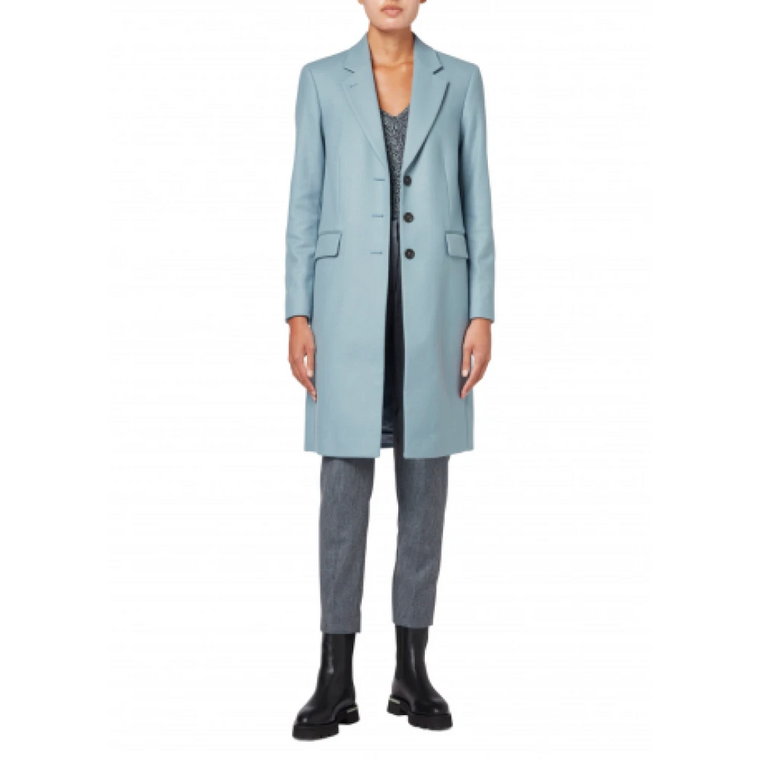 Jasnoniebieski Wełniany Płaszcz Frock Coat Paul Smith