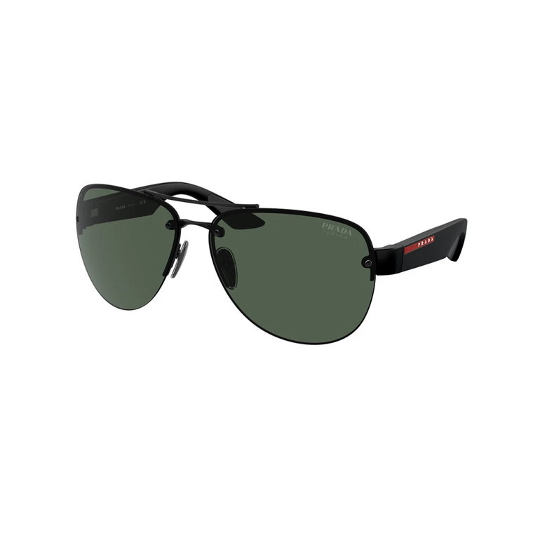 Matte Black/Green Okulary przeciwsłoneczne PS 55Ys Prada
