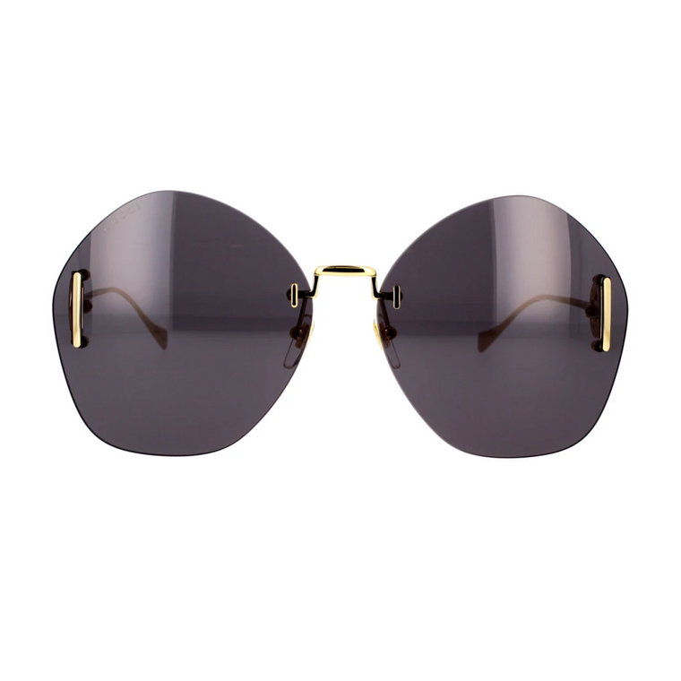 Geometryczne, Oversize Okulary Przeciwsłoneczne z Logo GG Gucci
