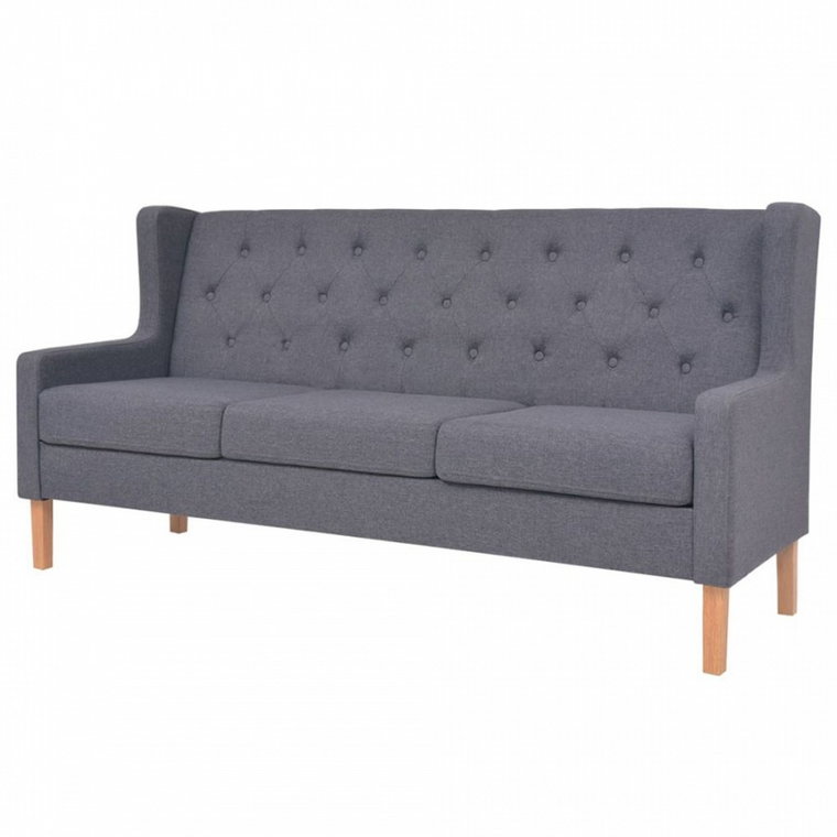 3-osobowa sofa tapicerowana tkaniną, szara kod: V-245454