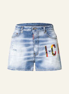 dsquared2 Szorty Jeansowe Sunset Baggy blau