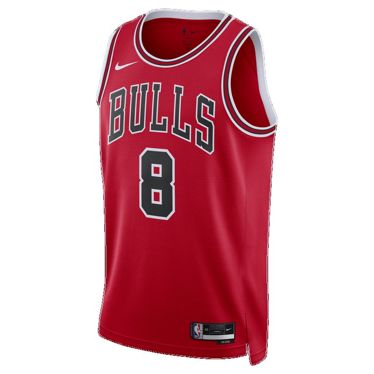 Koszulka męska Nike Dri-FIT NBA Swingman Chicago Bulls Icon Edition 2022/23 - Czerwony