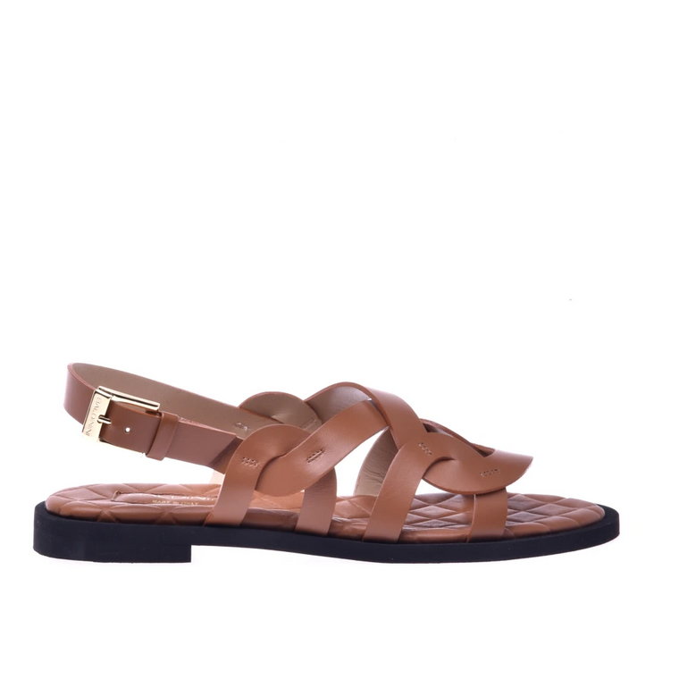 Sandals in tan calfskin Baldinini