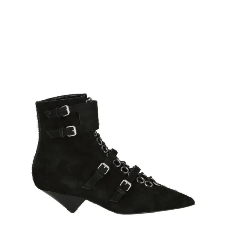 Zamszowe Buty z Obcasem 1.5 Saint Laurent