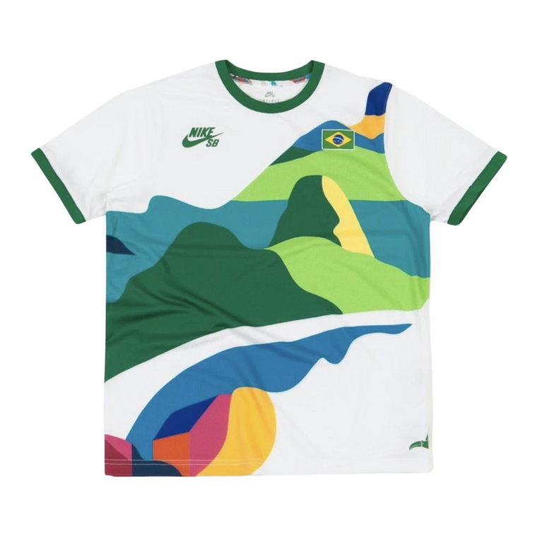 Limitowana edycja Parra Brazil Crew Jersey Zielona Nike