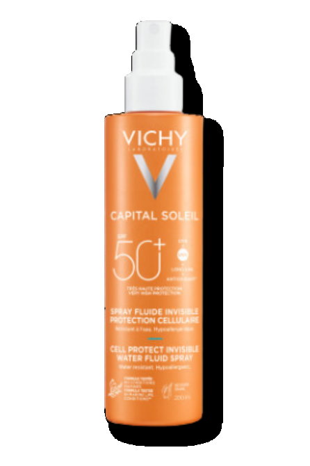VICHY Capital Soleil Cell Protect Spray Ochronny Do Twarzy i Ciała SPF50+ - 200 ml