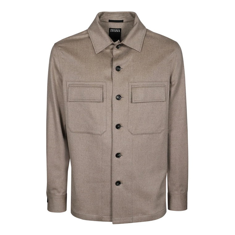 Kaszmirowa Overshirt Ermenegildo Zegna