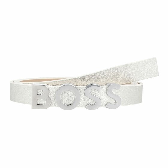 Boss BOSS Bold Pas Skórzany silver 90 cm