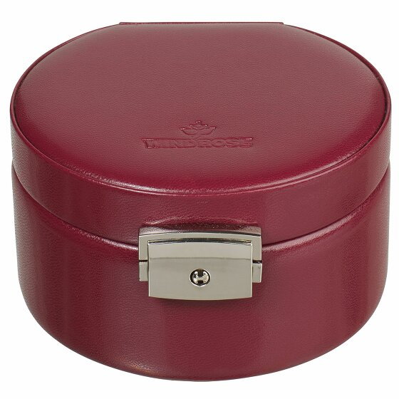 Windrose Merino Jewellery Box 12 cm rot