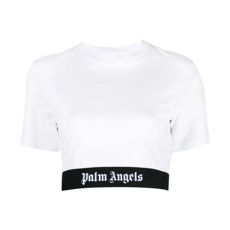 Białe T-shirty i Pola dla Kobiet Palm Angels