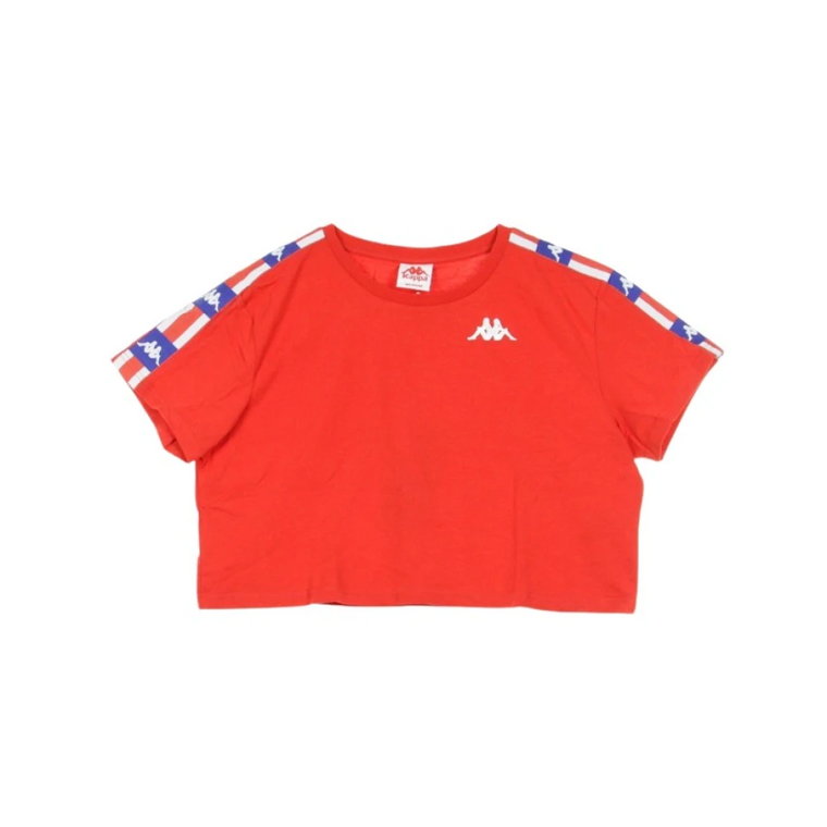Autentyczny T-shirt La Basma Czerwony/Niebieski Kappa