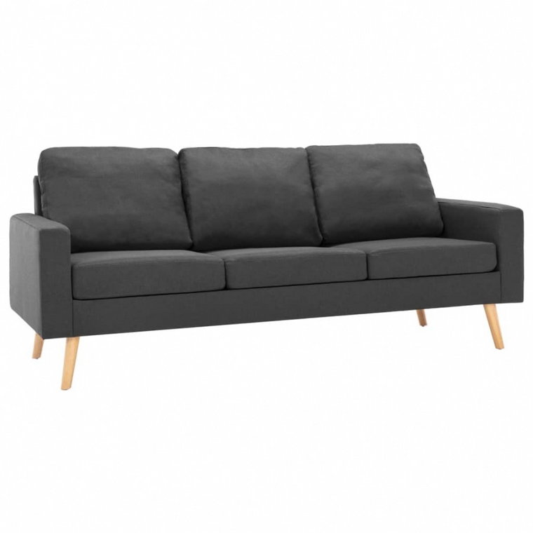 3-osobowa sofa, ciemnoszara, tapicerowana tkaniną kod: V-288714
