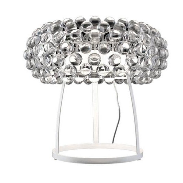 Lampa stołowa AZZARDO Acrylio, srebrna, 1x100W, 20x37 cm