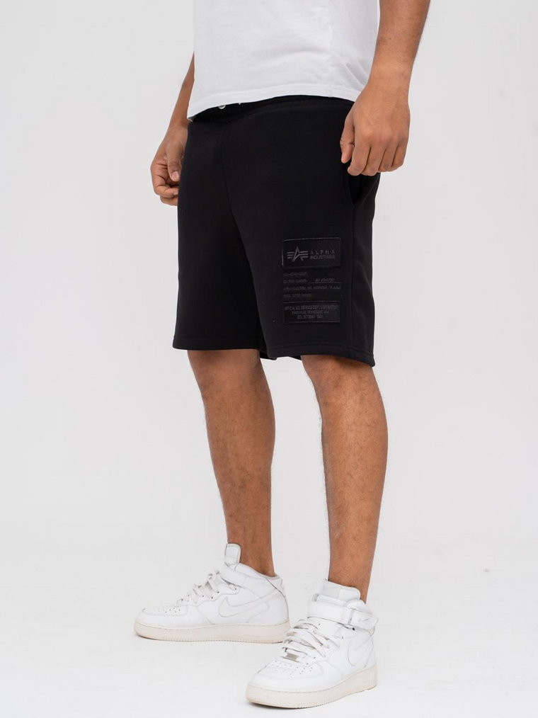 Krótkie Spodenki Dresowe Alpha Industries Patch Short LF Czarne