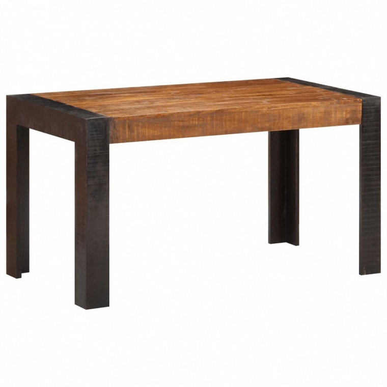 Stół jadalniany, 140 x 70 x 76 cm, lite, surowe drewno mango kod: V-289655