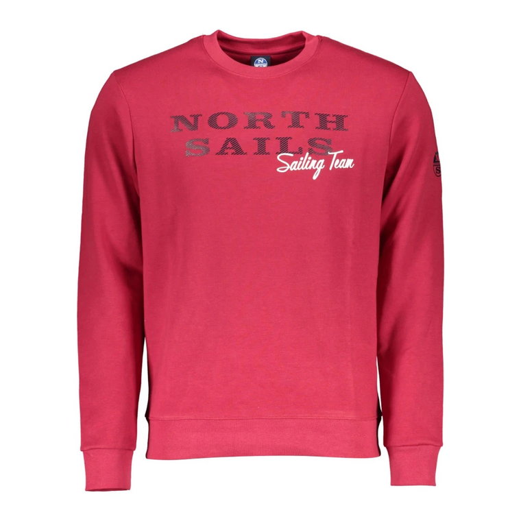 Czerwony Sweter z Nadrukiem Logo North Sails