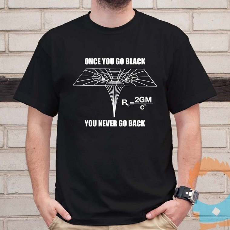 Once you go black, you never go back - męska koszulka z nadrukiem