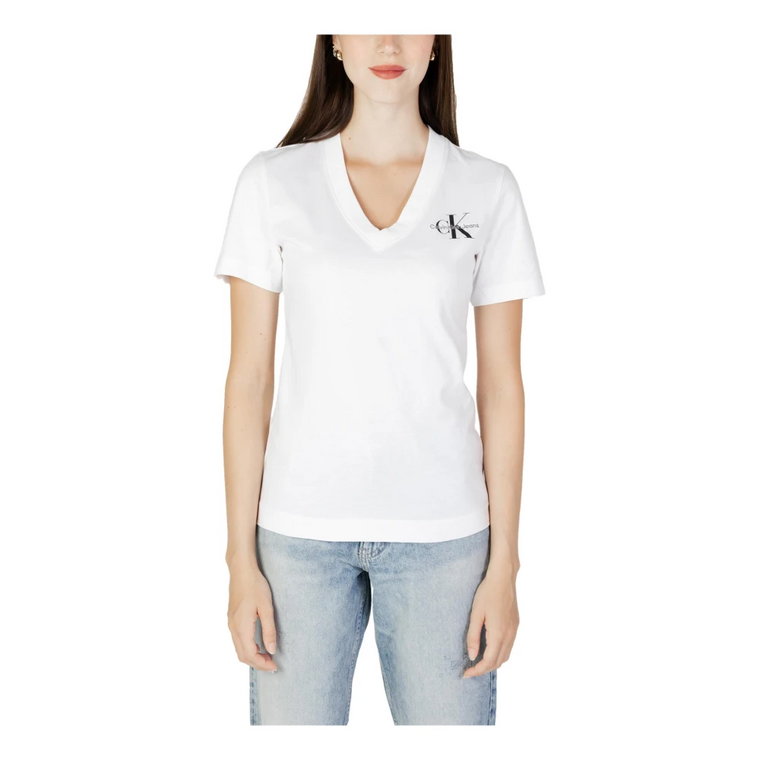 Biała koszulka damska Calvin Klein Jeans