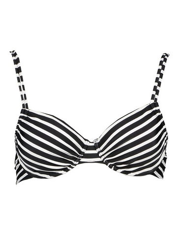 Venice Beach Biustonosz bikini w kolorze czarno-białym
