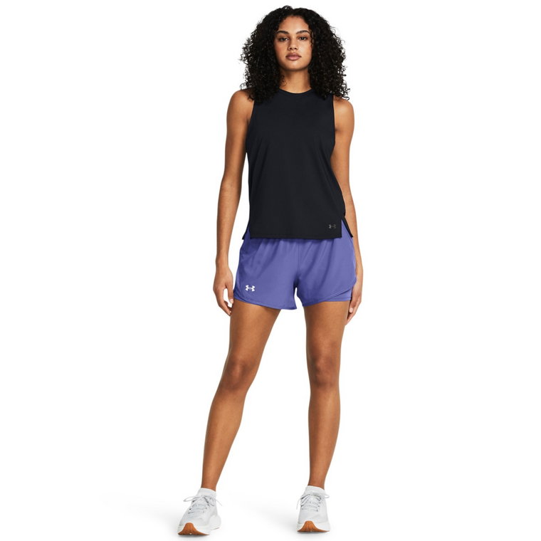 Damskie spodenki do biegania Under Armour UA Fly By 2in1 Short - fioletowe