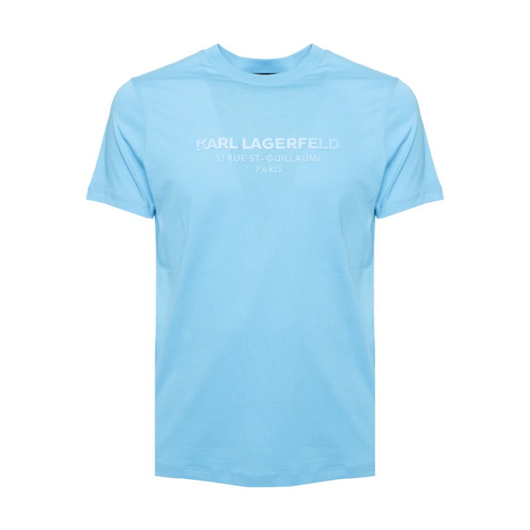 Niebieska koszulka 3D Address Karl Lagerfeld