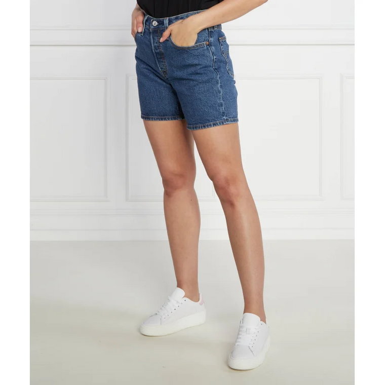 Levi's Szorty 501 MID THIGH SHORT SALSA CHAR | Slim Fit