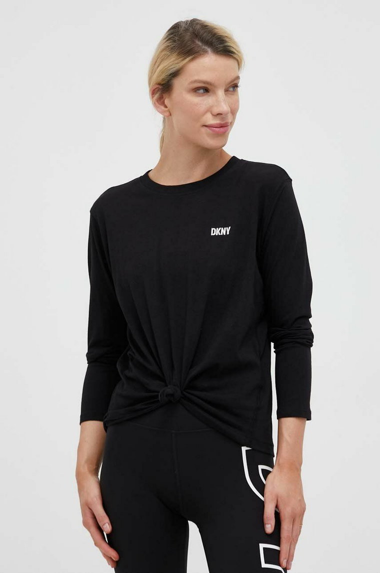 Dkny longsleeve bawełniany kolor czarny DP3T9061