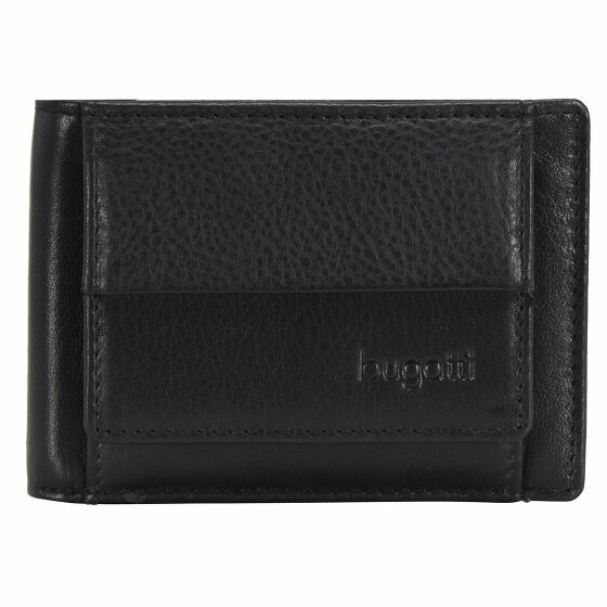 bugatti Atlanta Wallet Leather 10 cm schwarz