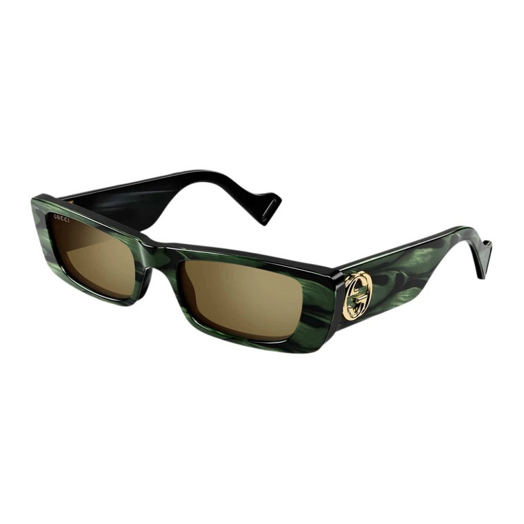 Wintage`owe zielone okulary przeciwsłoneczne Gucci
