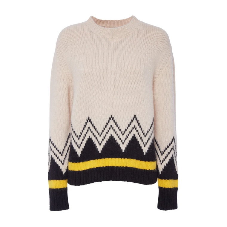 Retro Colorblock Alpaca Sweater La DoubleJ
