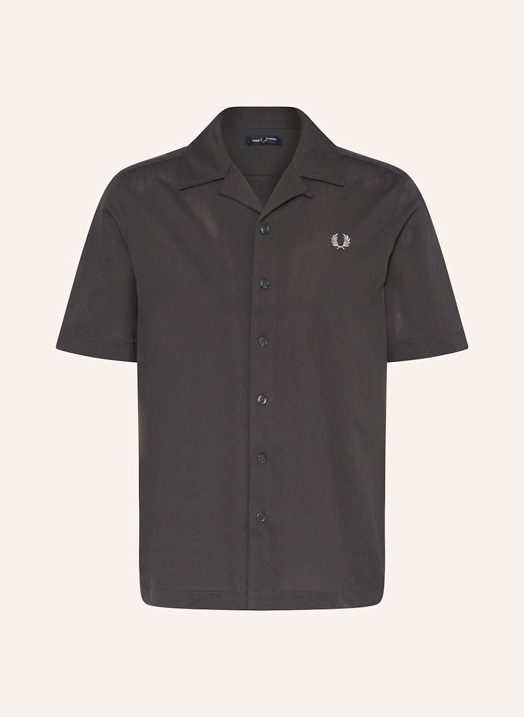 Fred Perry Koszula Z Klapami Comfort Fit Z Piki grau